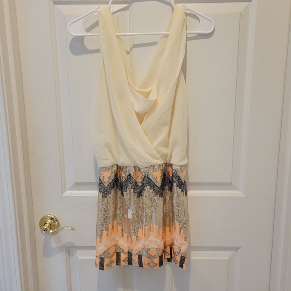 As U Wish Chiffon and Sequin Dress - Picture 4 of 4